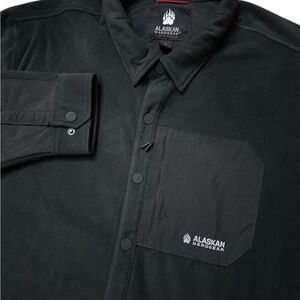 Alaskan Hardgear Men’s Black Shirt Jacket Size 3XL Heavy Duty Shacket Logo